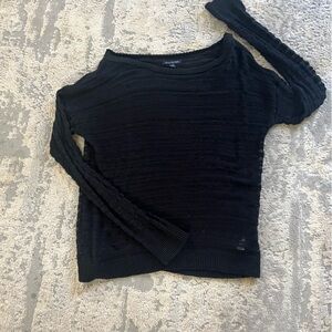 Vintage American Eagle Large 100% Cotton Sheer Sweater with Grunge Vibe